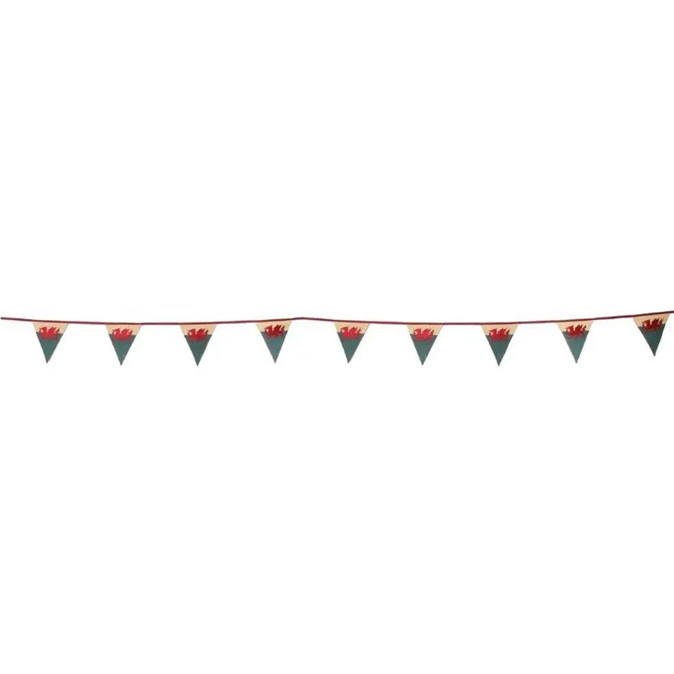 Welsh Dragon Embroidered Bunting