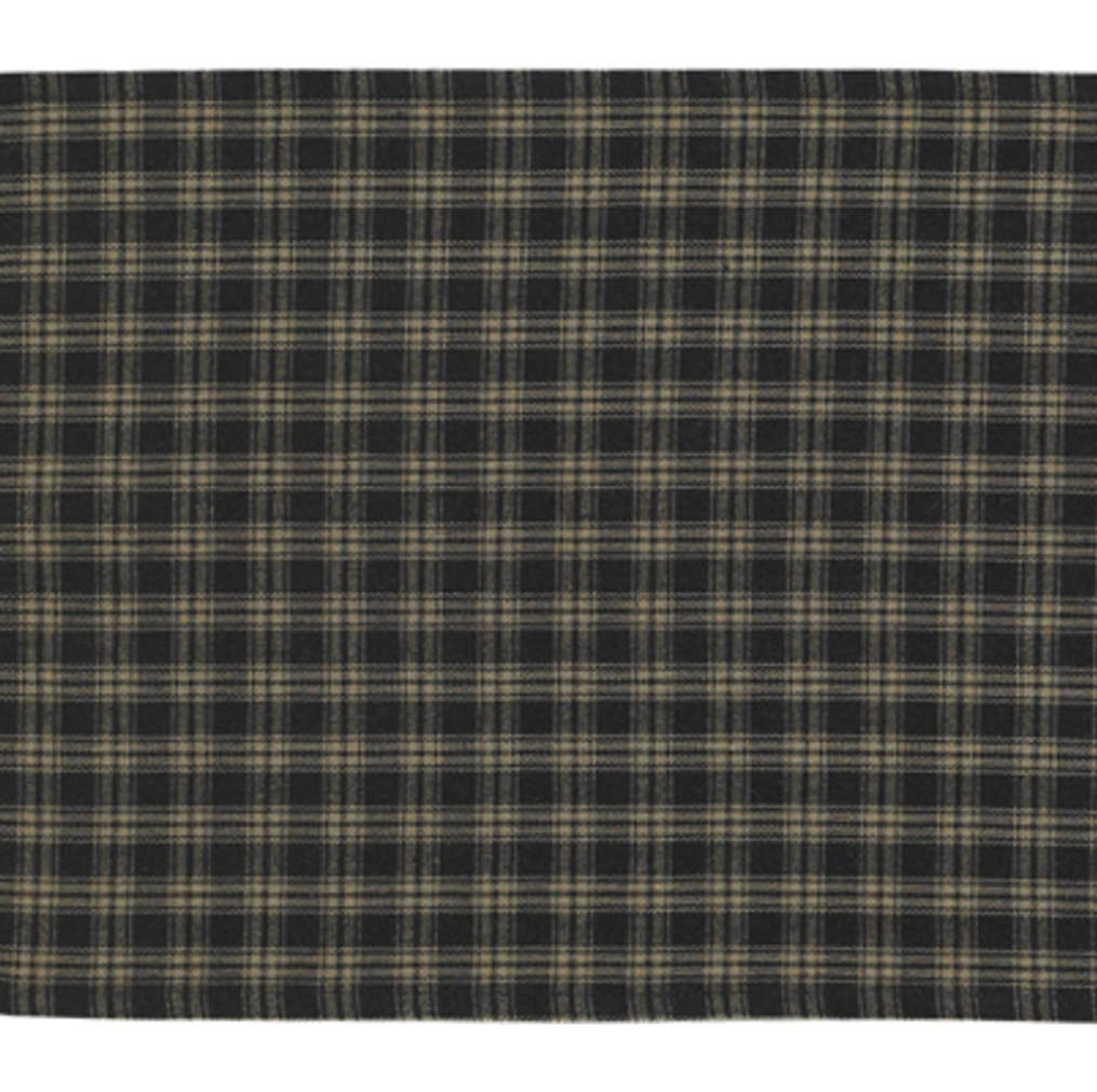 Sturbridge Lined Black Check Curtain Panels