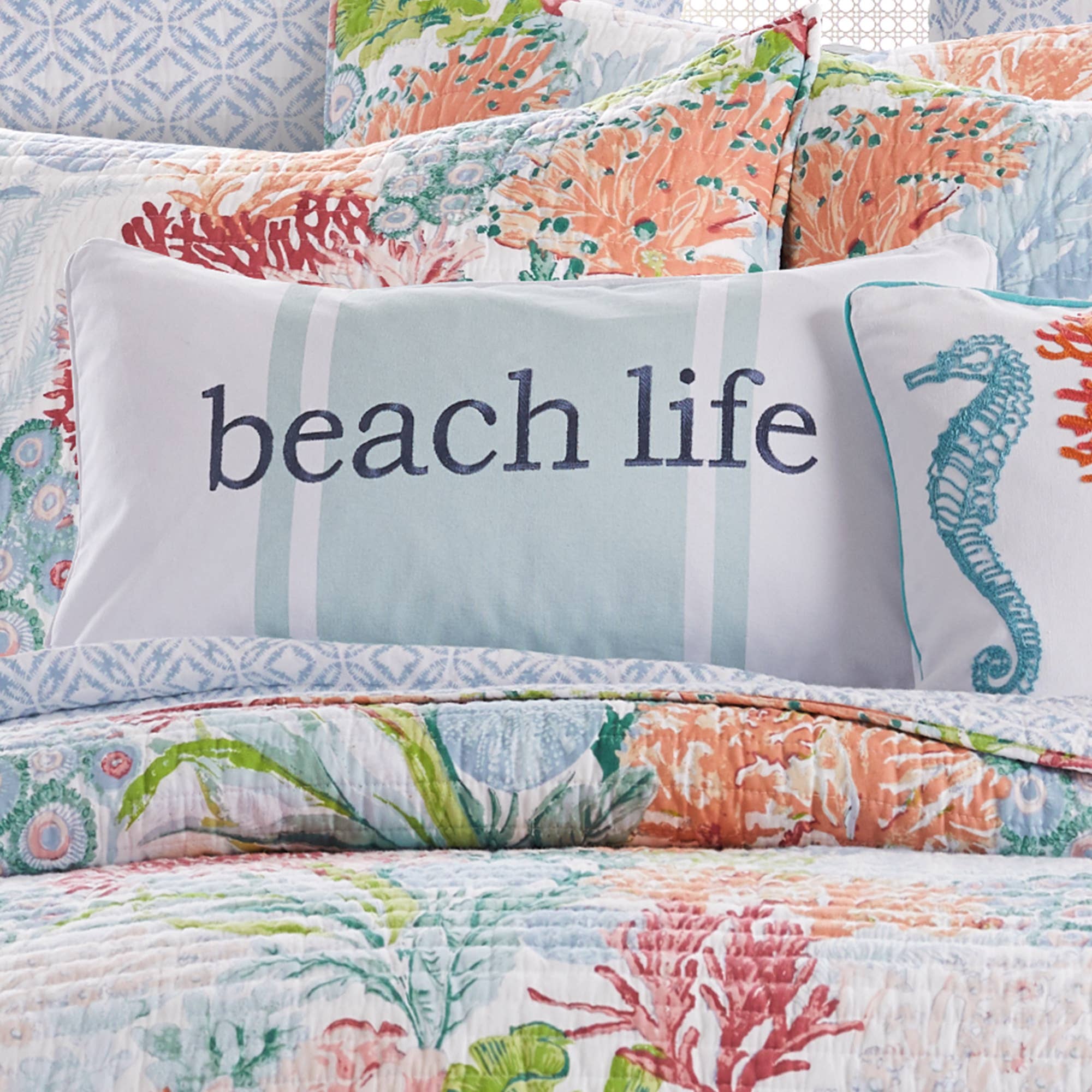 Mango Inflatable Beach Throw Pillows Shop Sunnylife Mango Bay Inflatable Beach Pillow In ...