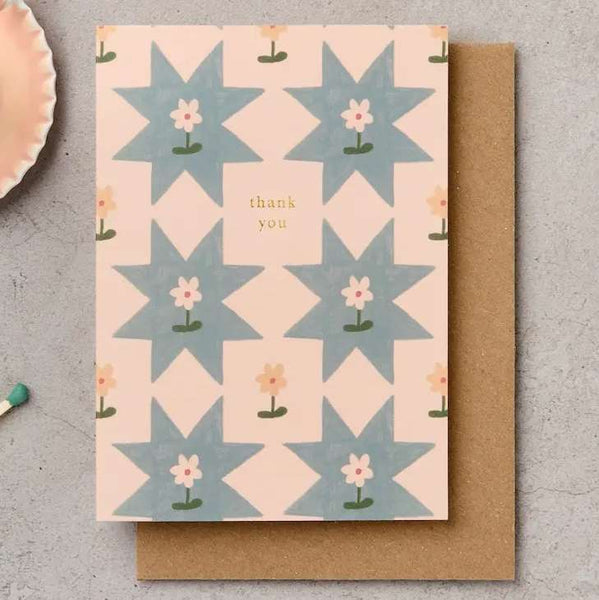 Thank You Quilt Star Card