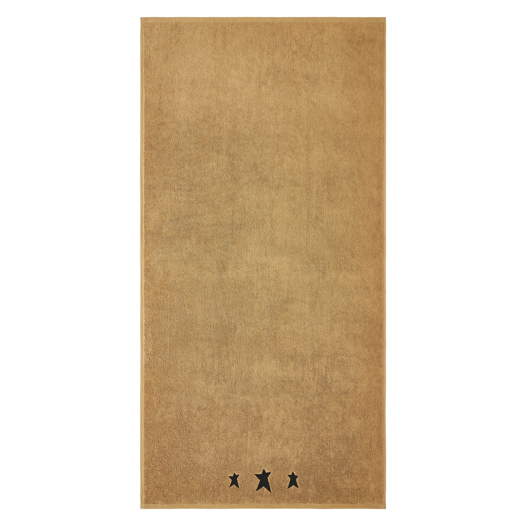 Black Primitive Stars Bath Towel