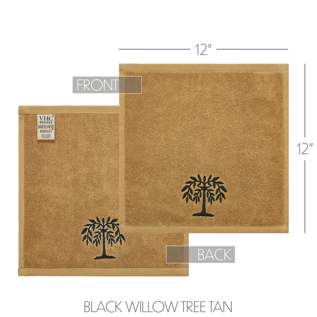 Primitive Willow Tree Face Cloth