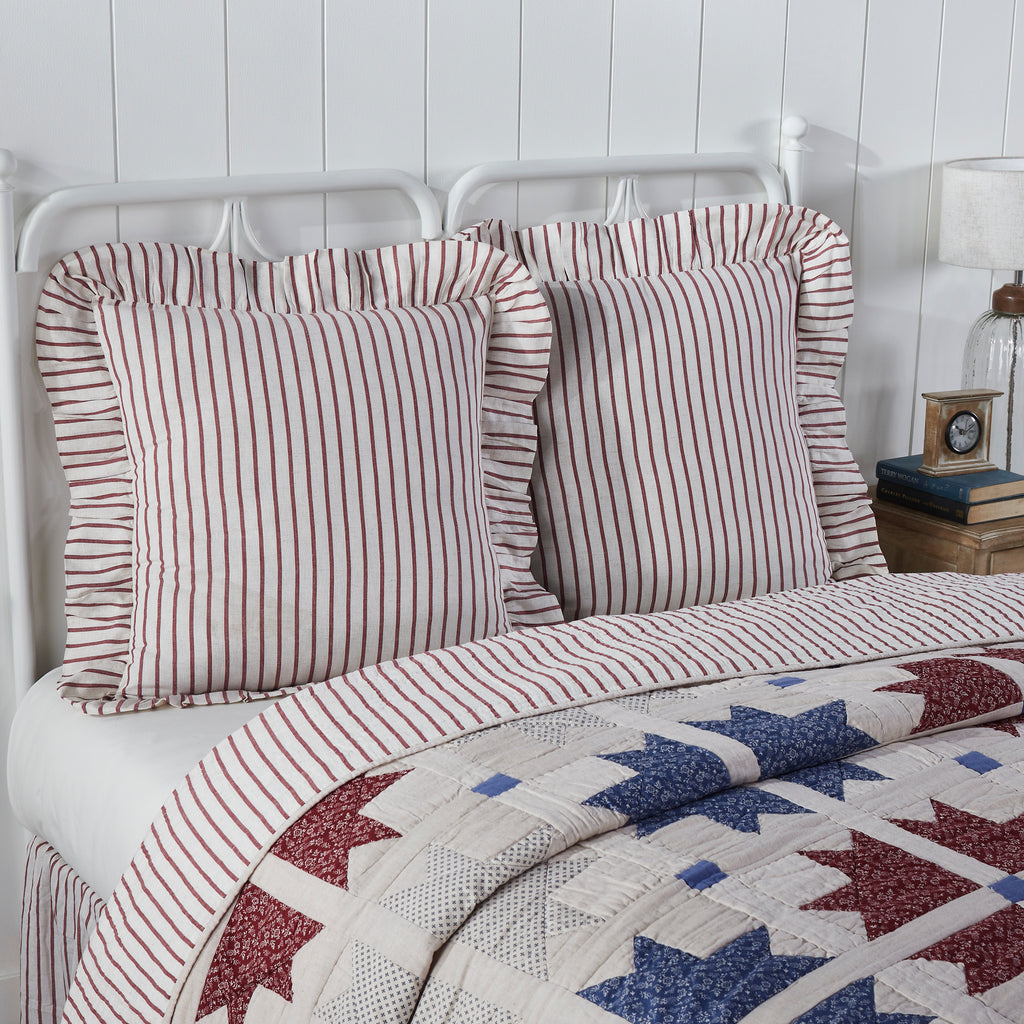 Celebration Striped Large Euro Sham