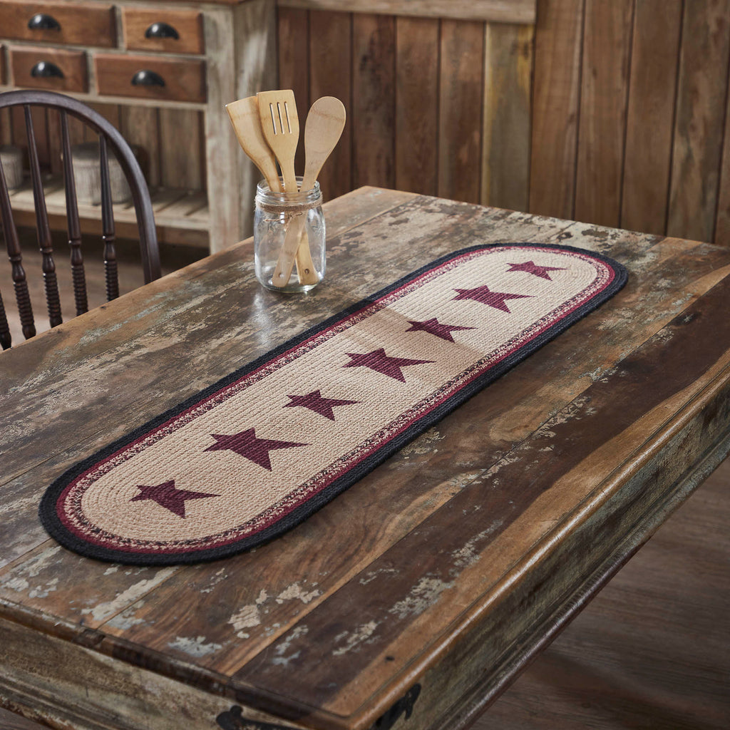Connell Stars Braided Table Runner