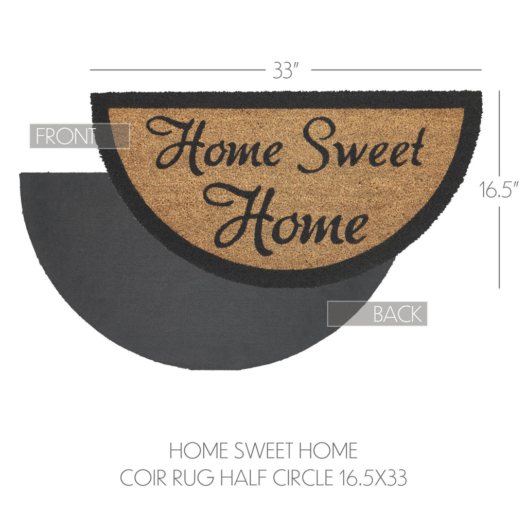 Home Sweet Home Half Circle Doormat