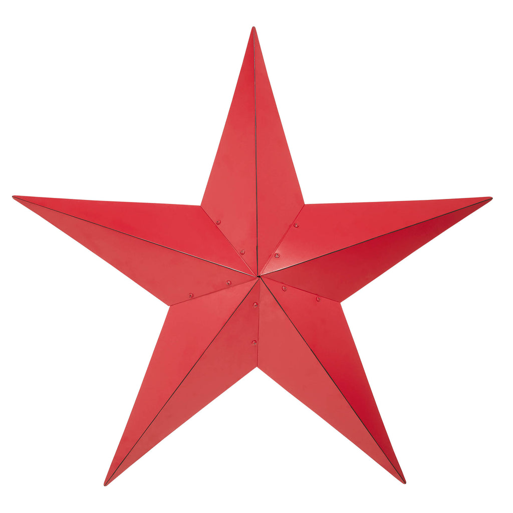 XL Red 36" Metal Barn Star