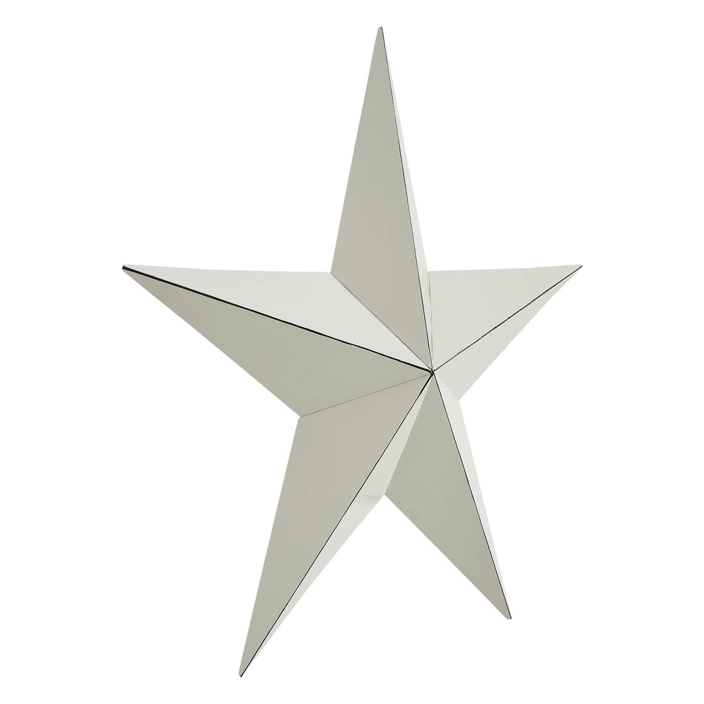 Cream Faceted 12" Barn Star