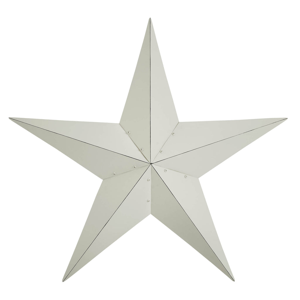 XL Cream 36" Metal Barn Star