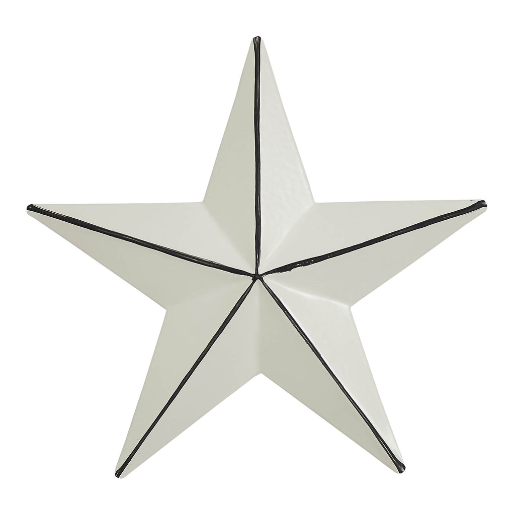 Cream Faceted 4" Barn Star