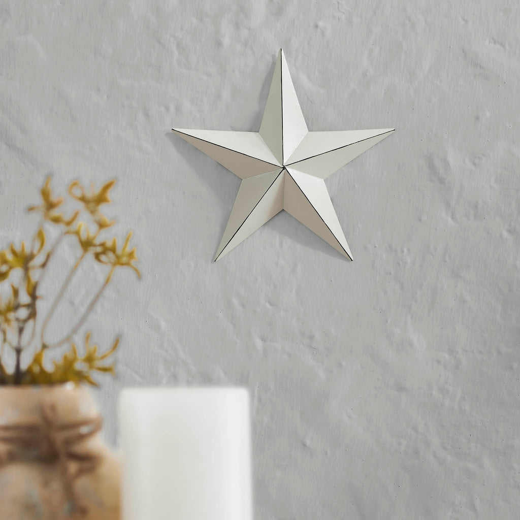 Cream Faceted 8" Barn Star