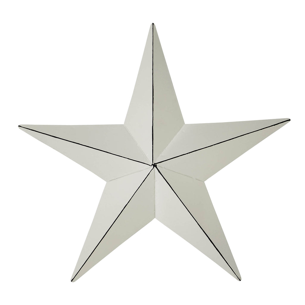 Cream Faceted 8" Barn Star