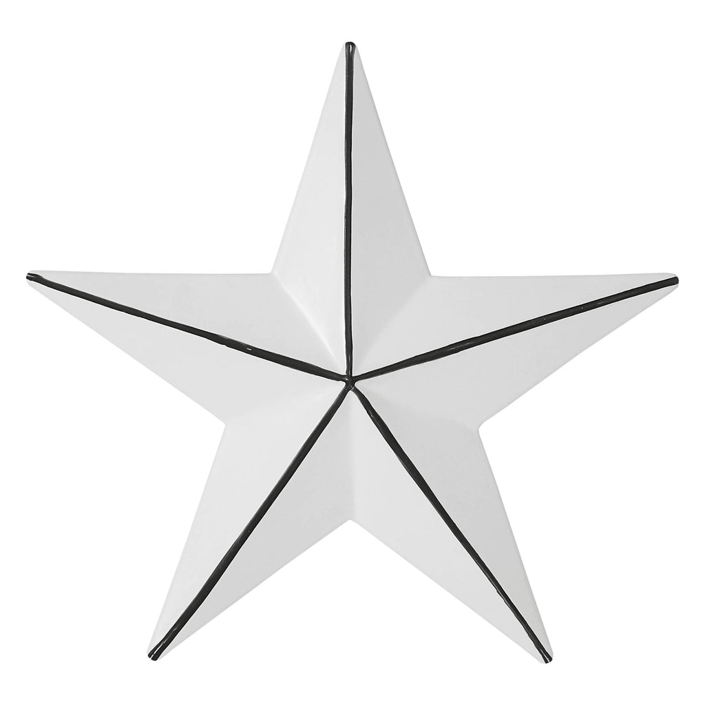 White Faceted 4" Barn Star