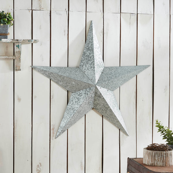 XL Galvanised Metal 36" Barn Star