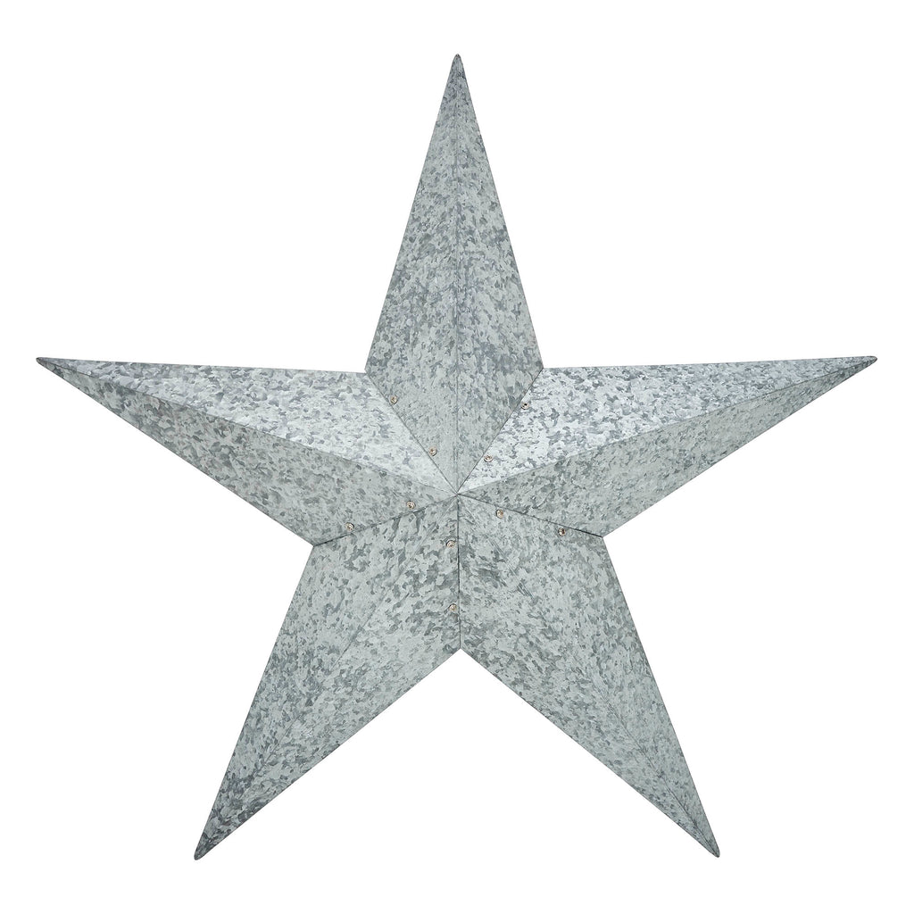 XL Galvanised Metal 36" Barn Star