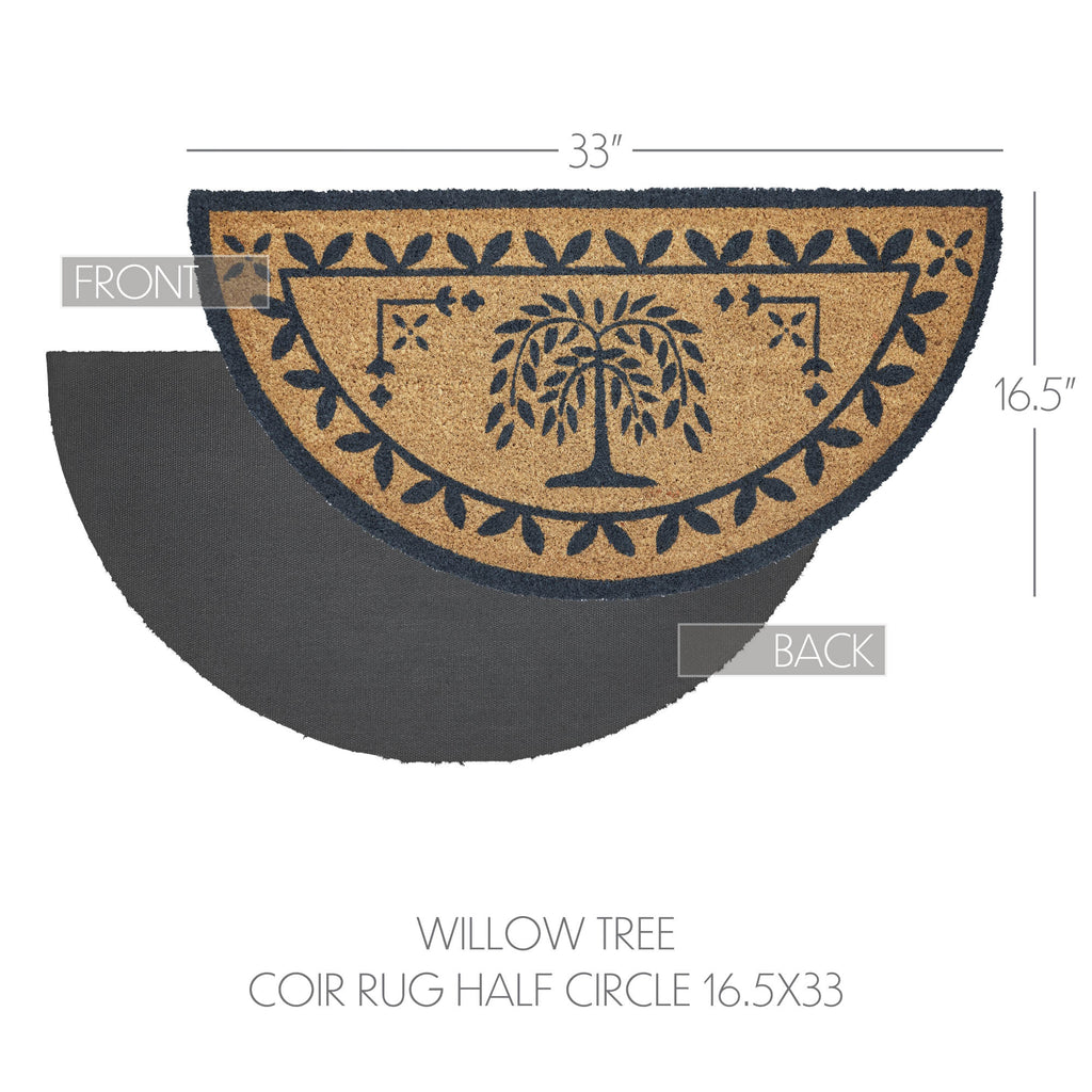 Willow Tree Half Circle Doormat