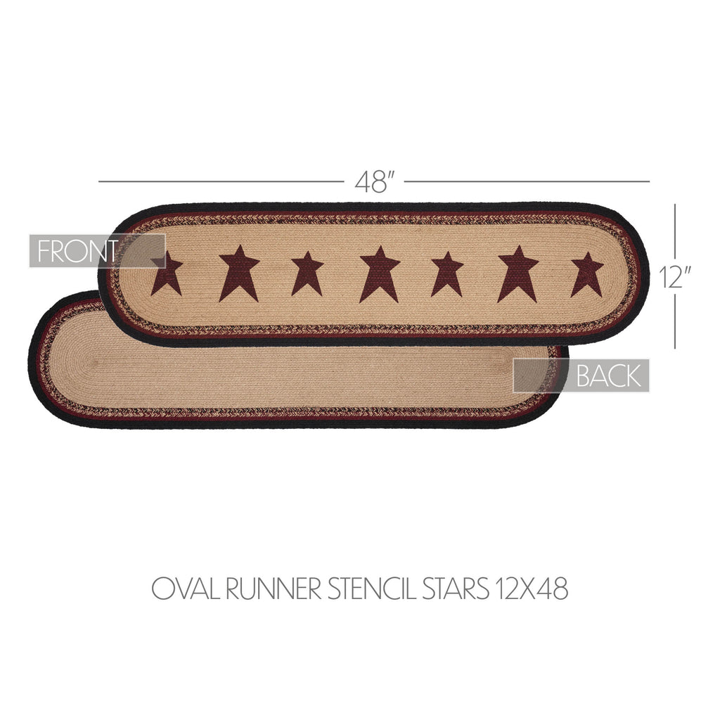 Connell Stars Braided Table Runner