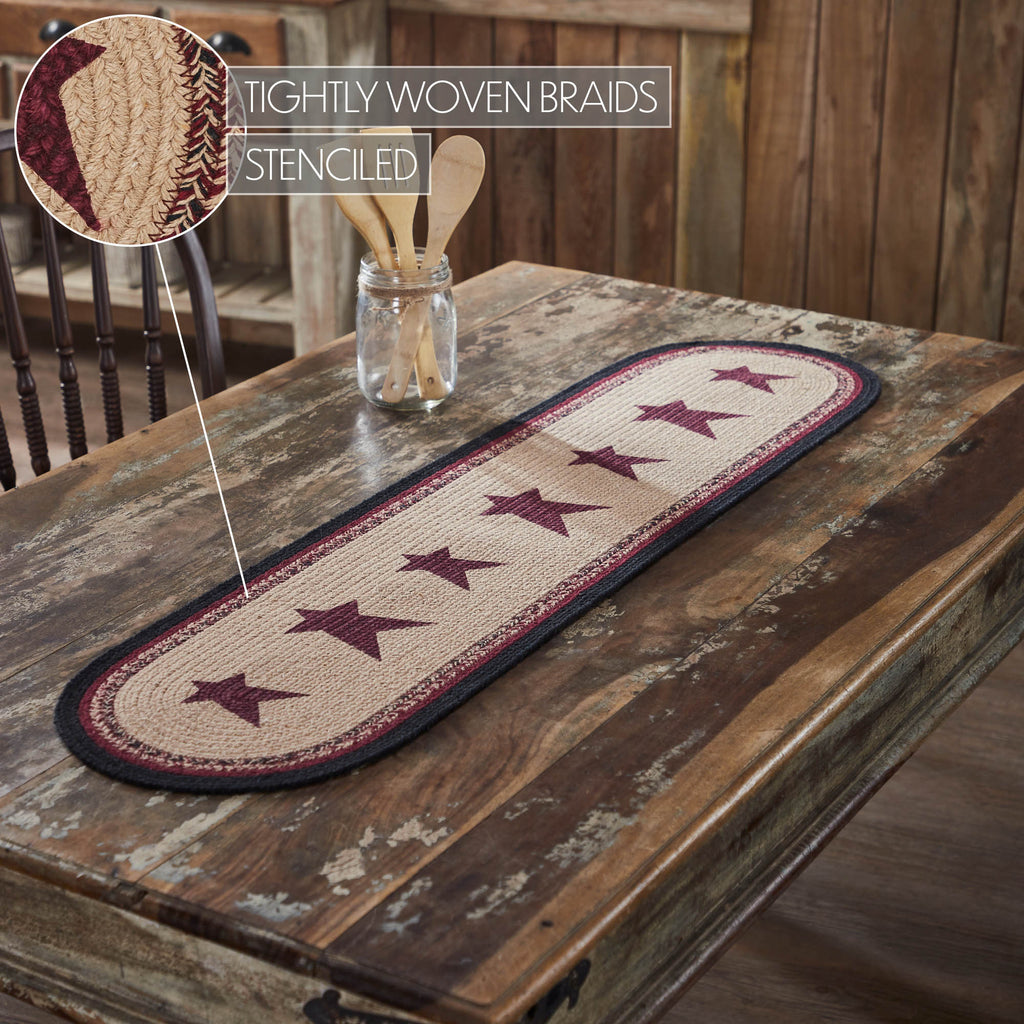 Connell Stars Braided Table Runner