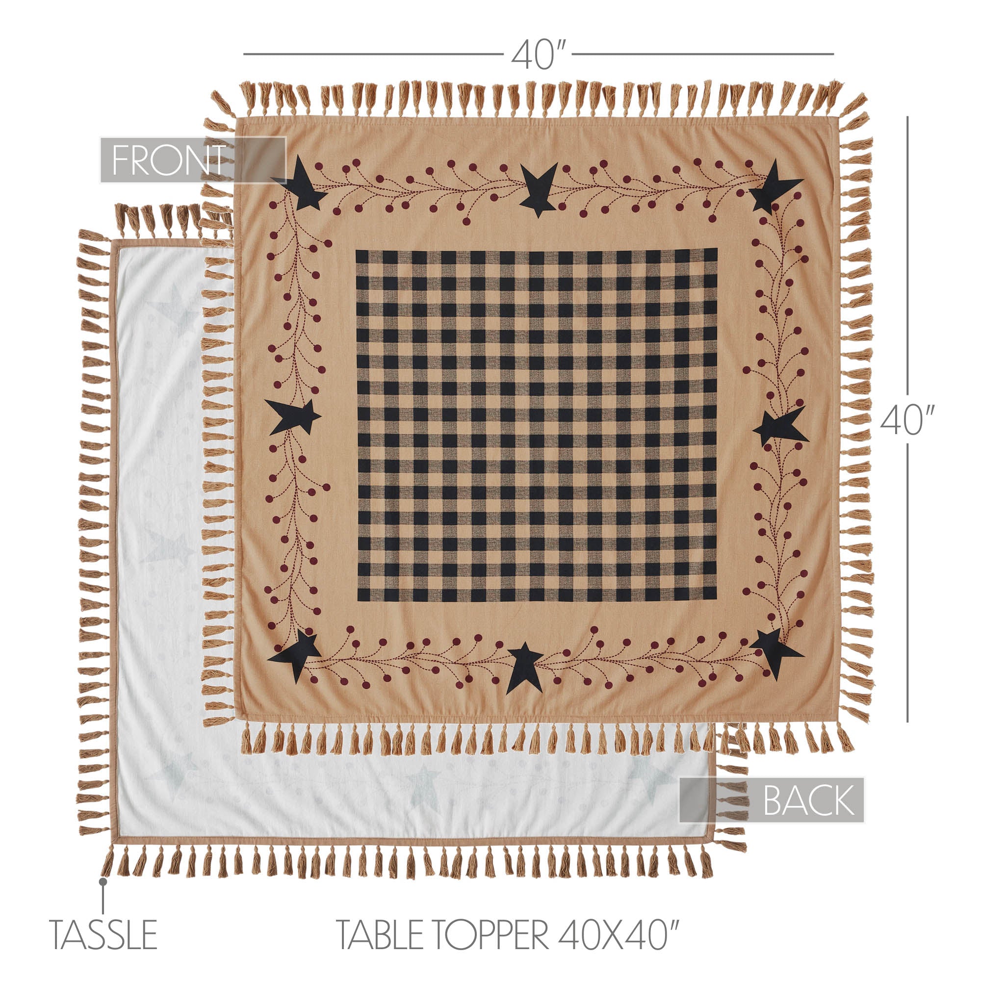 Pip Vinestar Large Table Topper | New England Style Home Interiors UK ...