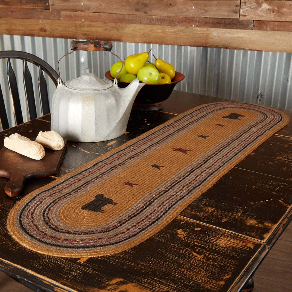 Heritage Farms Sheep Jute Table Runner