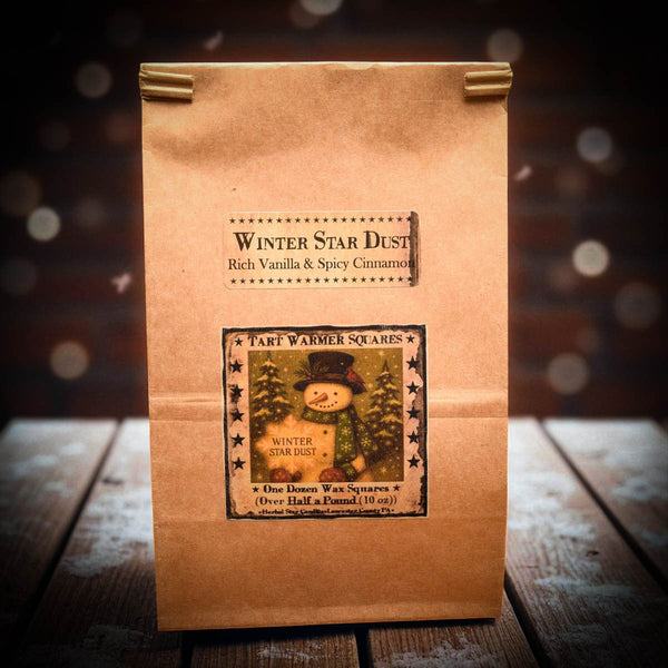 Winter Star Dust Bag of 12 Vanilla & Cinnamon Soy Blend Wax Melts