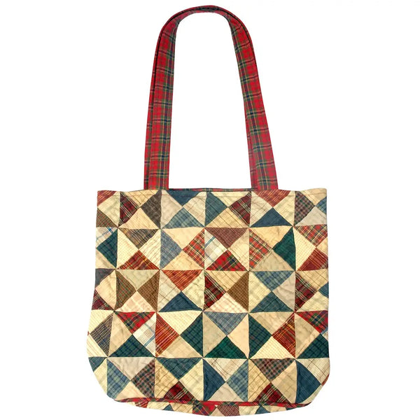 Homespun Magic Quilted Tote Bag