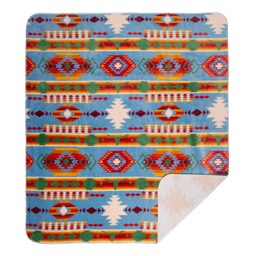 Wrangler Rio Grande Reversible Plush Throw