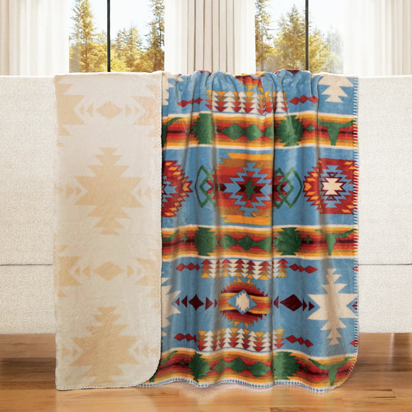 Wrangler Rio Grande Reversible Plush Throw
