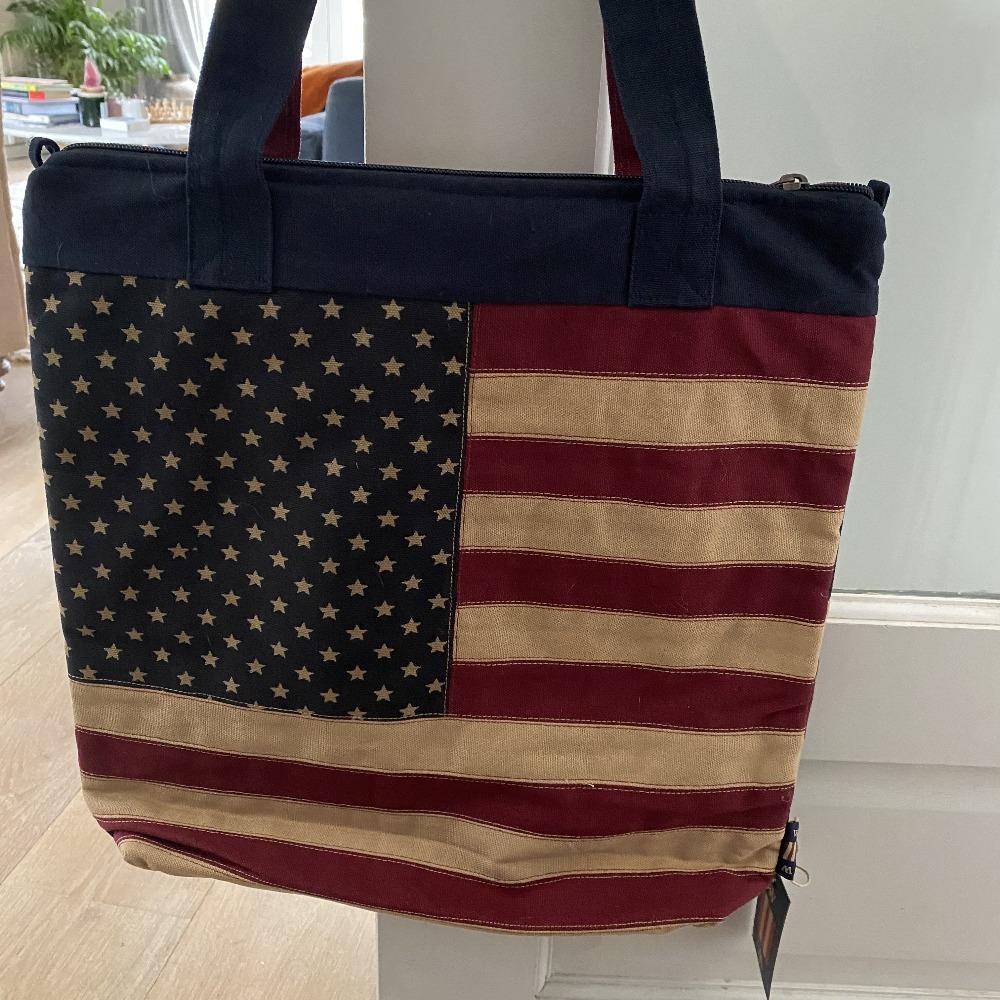 2 Sided Union Jack American Flag Tote Bag - Olde Glory