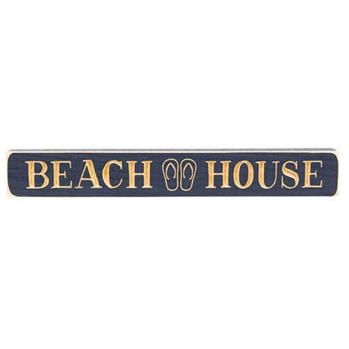 Beach House Engraved Block - Olde Glory