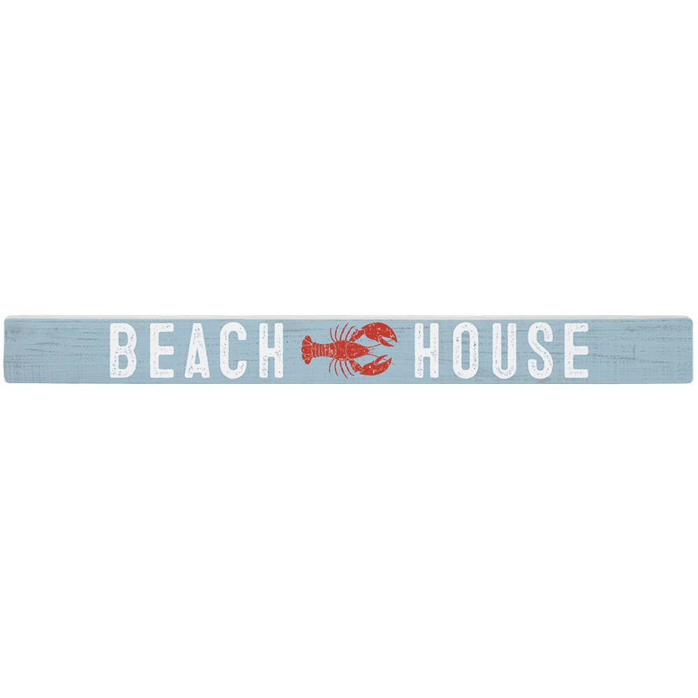 Beach House Lobster Block Sign - Olde Glory