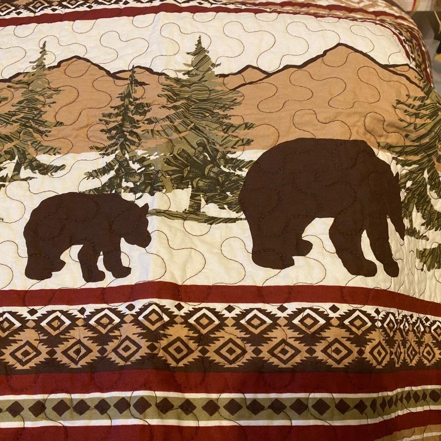 Bear Trails Reversible Quilt Set - Olde Glory