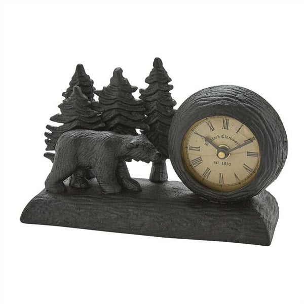 Black Bear Table Clock - Olde Glory