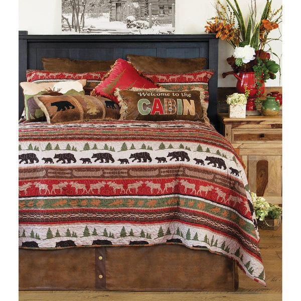 Cabin and Lodge Stripe Quilt Set - Olde Glory