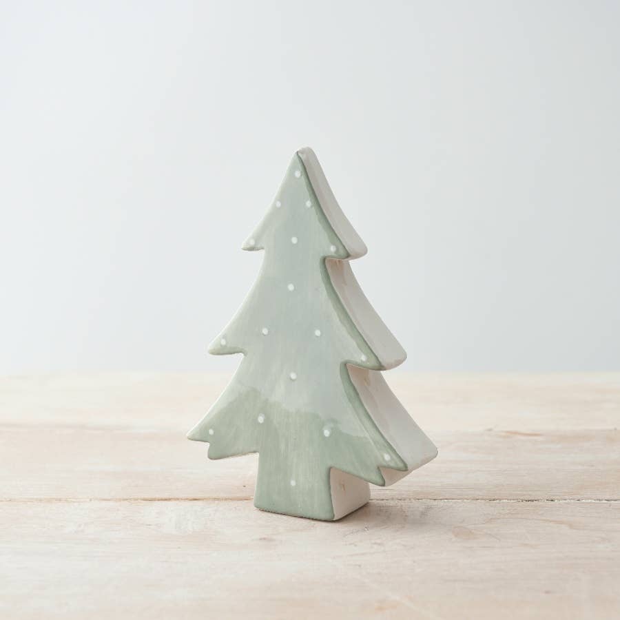 Ceramic Christmas Tree with Polka Dots - Olde Glory