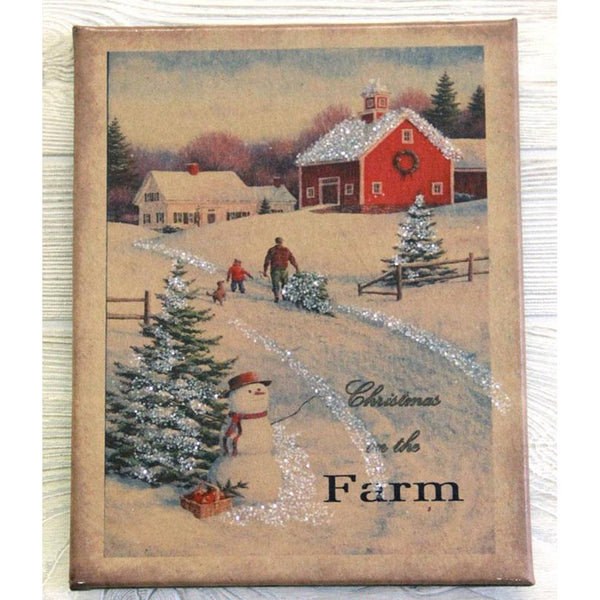 Christmas on the Farm Canvas - Olde Glory