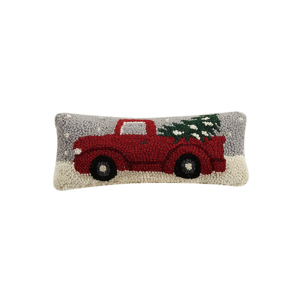 Christmas Truck Little Hooked Cushion - Olde Glory
