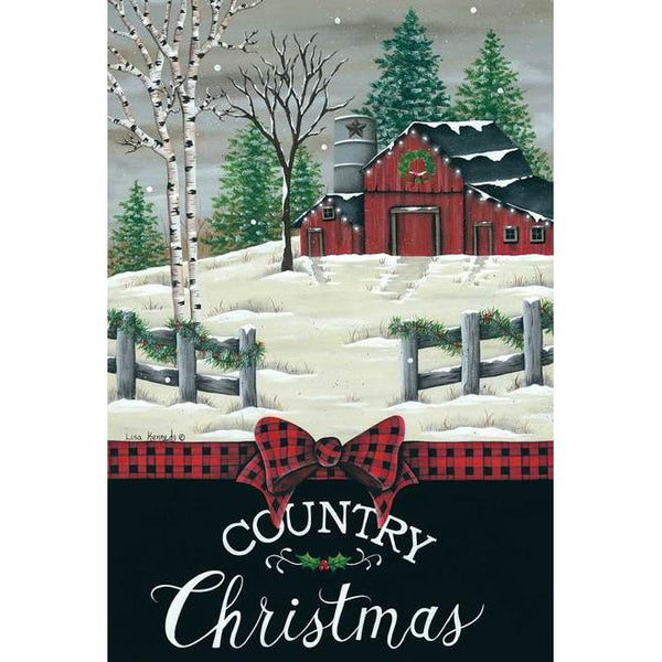 Country Christmas Block Sign - Olde Glory
