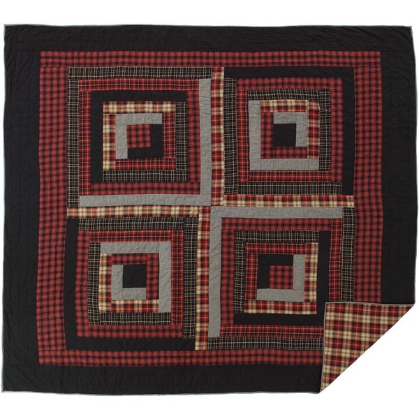 Cumberland Log Cabin Quilt and Pillow Sham Set | American Quilts UK ...