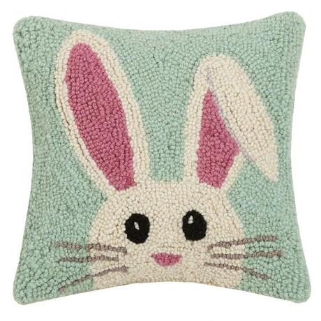 Easter Bunny Hooked Cushion - Olde Glory