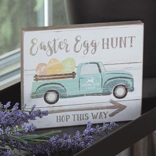 Easter Egg Hunt Block Sign - Olde Glory