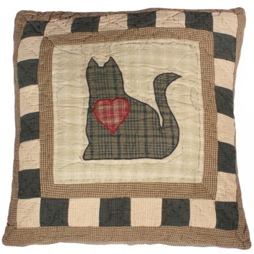Folk Art Sampler Cat Cushion - Olde Glory