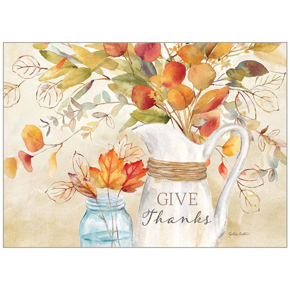 Give Thanks Botanicals Thanksgiving Card - Olde Glory