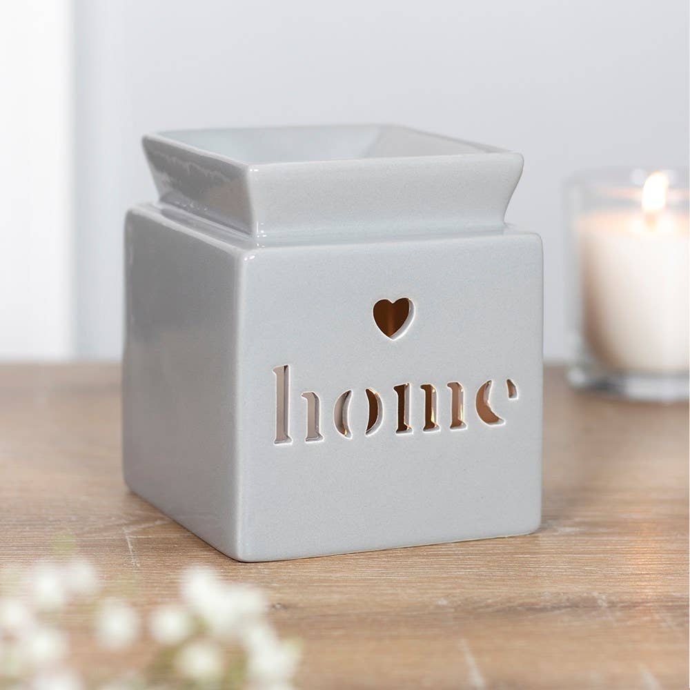 Grey Home Cut Out Oil Burner and Wax Warmer - Olde Glory