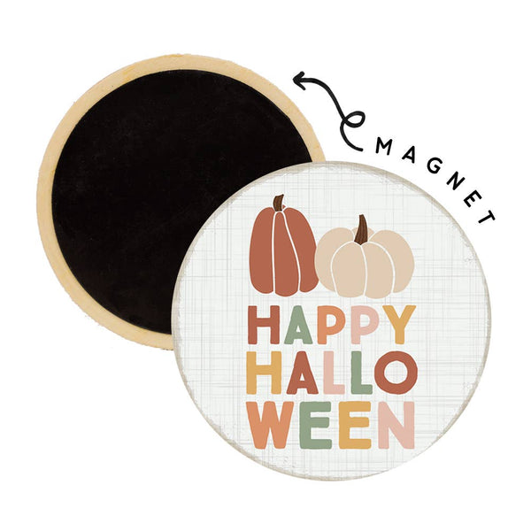 Happy Halloween Round Wooden Magnet - Olde Glory