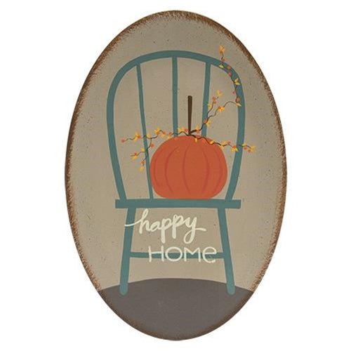 Happy Home Decorative Pumpkin Plate - Olde Glory