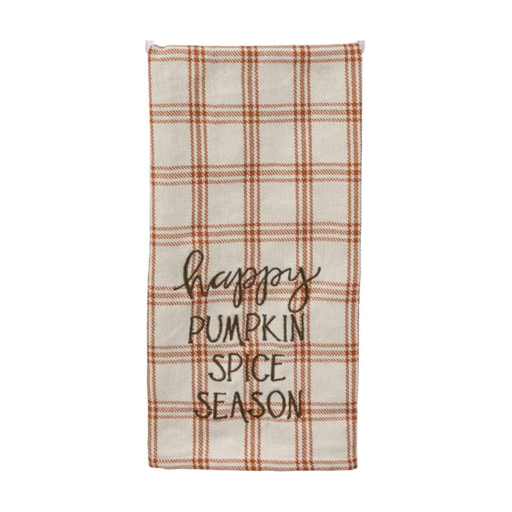 Happy Pumpkin Spice Season Check Towel - Olde Glory
