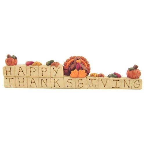 Happy Thanksgiving Block Decoration - Olde Glory