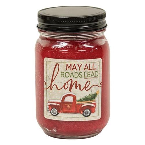 Holly Berry All Roads Mason Jar Candle - Olde Glory