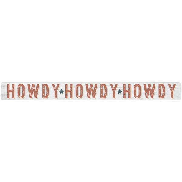 Howdy Wooden Block Sign - Olde Glory