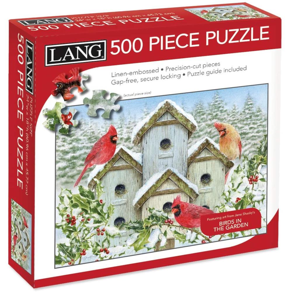 LANG Cardinal Birdhouse Jigsaw Puzzle - Olde Glory